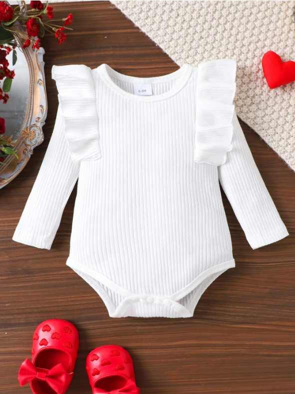 Baby Girl 2-Piece Bodysuit & Corduroy Dress Set – Autumn/Winter