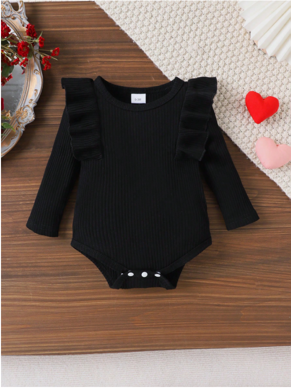 Baby Girl 2-Piece Bodysuit & Corduroy Dress Set – Autumn/Winter