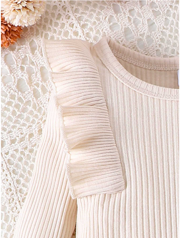 Baby Girl 2-Piece Bodysuit & Corduroy Dress Set – Autumn/Winter