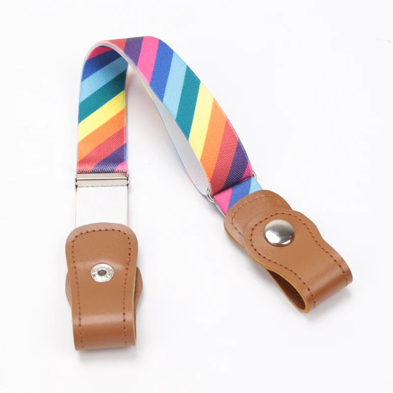 Canvas Children Elastic Belt Pants for Girls Boys Anti Deduction Belt Baby Nursery Essential 16 Colour Kid's Jeans Belt