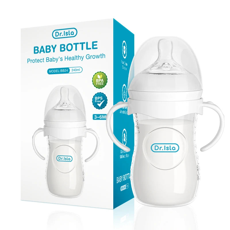 Baby Bottle Newborn Baby Bottle with Handle Milk Bottle Feeding Baby Bottles Newborn Feeding Cup BPA-Free 150/240/330ML