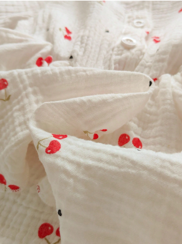 Vintaside Kids Baby Girls' Linen Blend Bodysuit, Long Sleeve & Pants, Comfortable Spring/Autumn