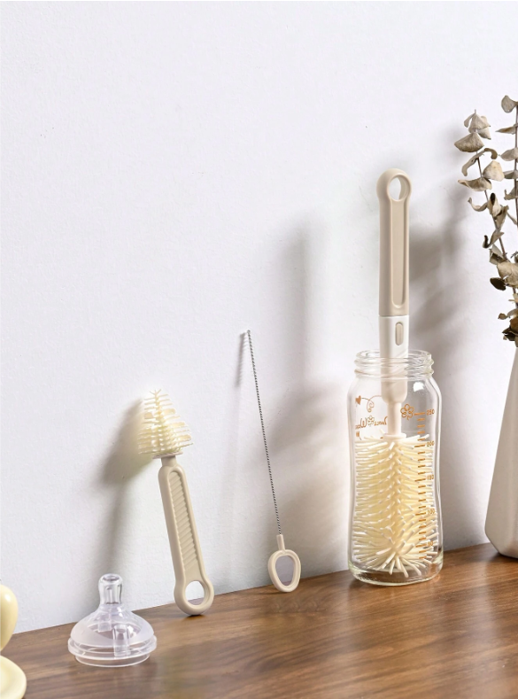 Baby Silicone Bottle Brush, Pacifier Brush, Straw Cleaning Tool, Bottle Mouth Brush