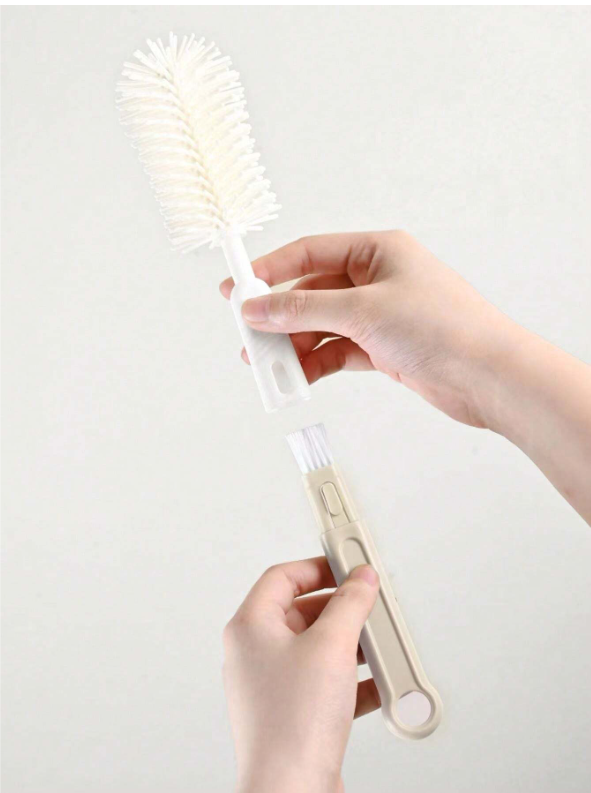 Baby Silicone Bottle Brush, Pacifier Brush, Straw Cleaning Tool, Bottle Mouth Brush