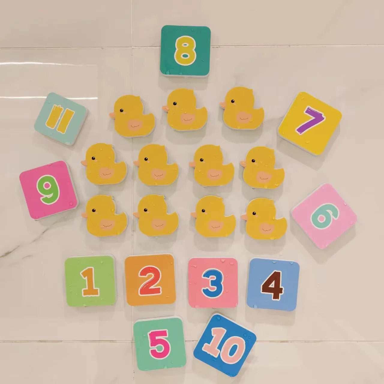 Baby Toy Animal Bath Toys for Kids Soft EVA Paste Bathroom Toys Animal Cognitive Floating Water Toys for Boys Girls 2 to 4 Years