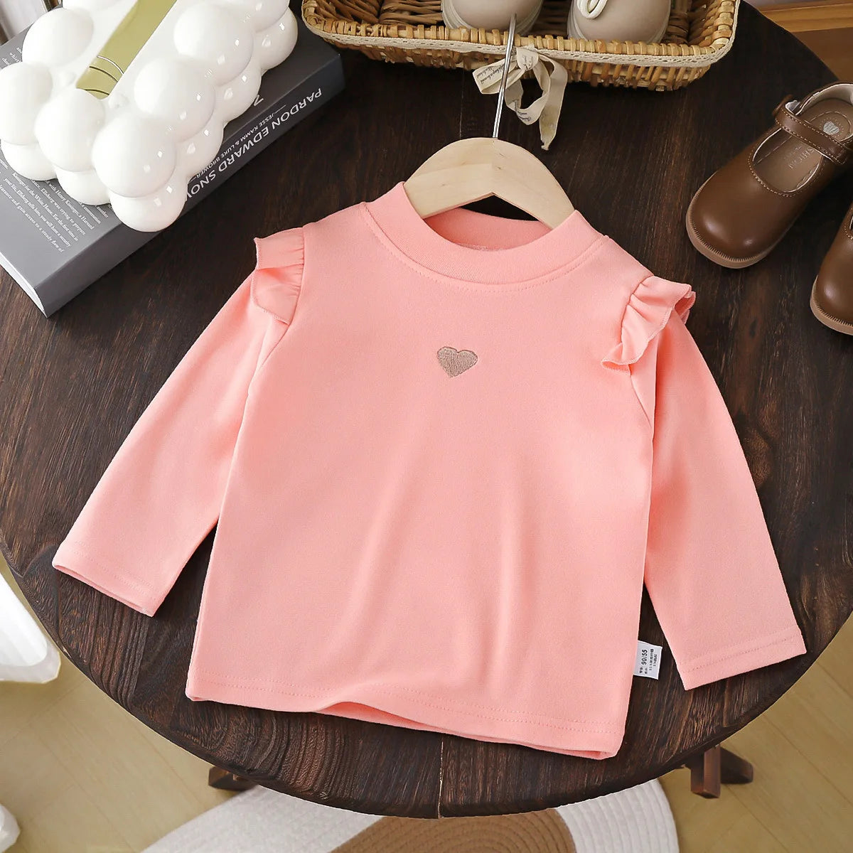 Autumn Winter Children's Clothing Baby Girls Long Sleeve T-shirts Kids Clothes Toddler Girls Warm Bottoming Shirt Tops